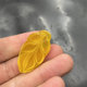 Natural genuine white chalcedony agate leaf pendant green agate golden branch jade leaf pendant yellow agate leaf