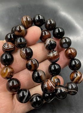 男女款磨砂玛瑙手链手串