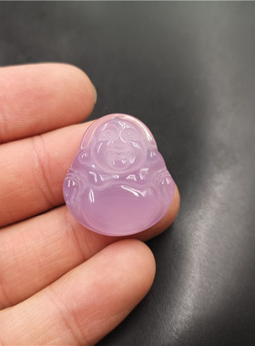 四海玉器天然正品粉色小佛白玛瑙