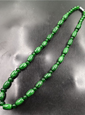 新款干青铁龙生翠女款绿色玉米珠