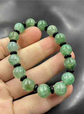 10毫米女款龙纹玛瑙圆珠手链