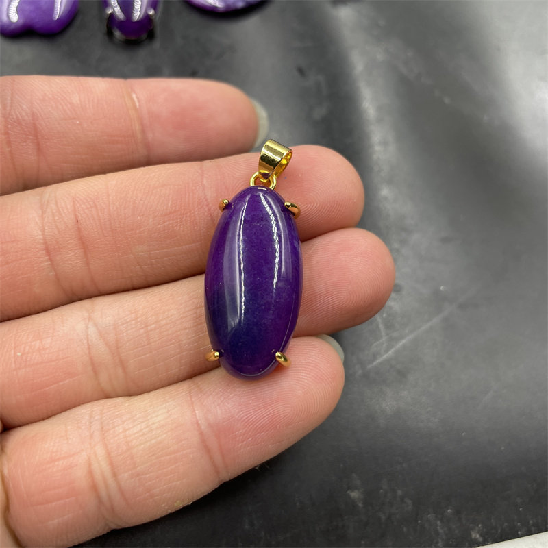 真空电镀镶嵌紫色舒俱来葫芦吊坠 水滴挂件 紫色福字平安扣玉坠,淘宝优惠券,粉丝福利购,淘宝优惠卷