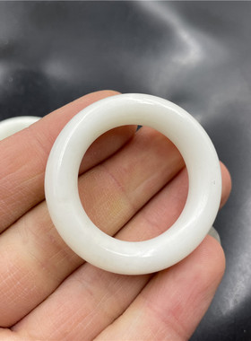 天然玉髓蓝田玉圆圈圆环跑环