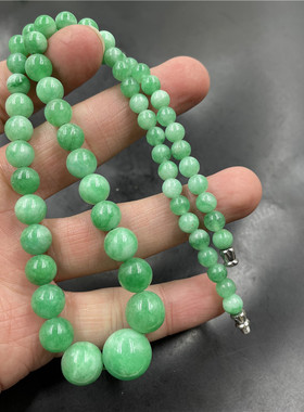 玉器白底青阳绿女款女式翠绿玉石