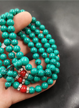 四海玉器优化仿绿松石手串手链