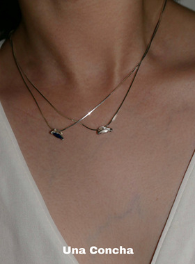 souhait小众纯银蛇骨项链