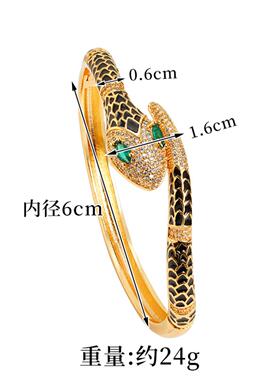 沙金镀18K蛇形手镯戒指套装