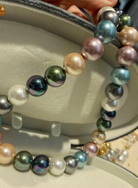 STINA14mm大颗粒复古孔雀绿墨蓝