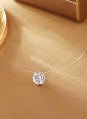 STINA爆款人鱼之泪项链女锆石吊