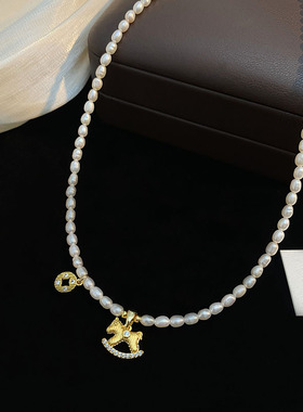 STINA淡水珍珠马上有项链女高级