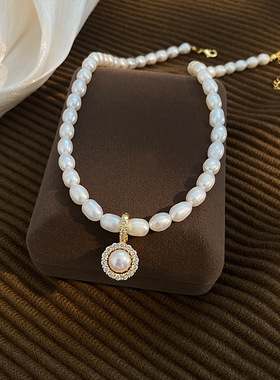 STINA6mm淡水珍珠项链女气质复古