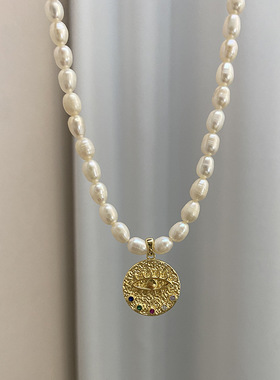 STINA新款白百何淡水珍珠项链之