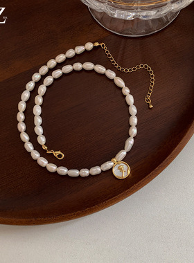 STINA新款淡水珍珠项链女高级感