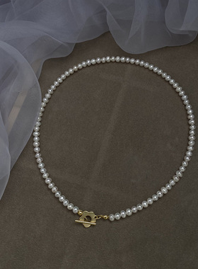 STINA新款珍珠项链女网红气质轻