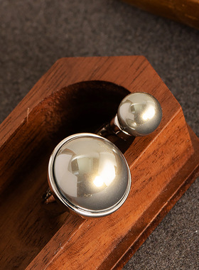 STINA法式复古时尚镶珍珠开口戒