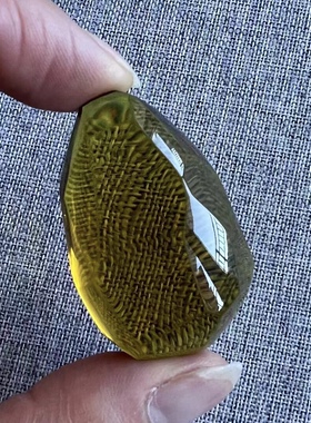 精品天然缅甸琥珀茶珀钻石随行吊坠净水玻璃底挂件珠宝蜜蜡礼品