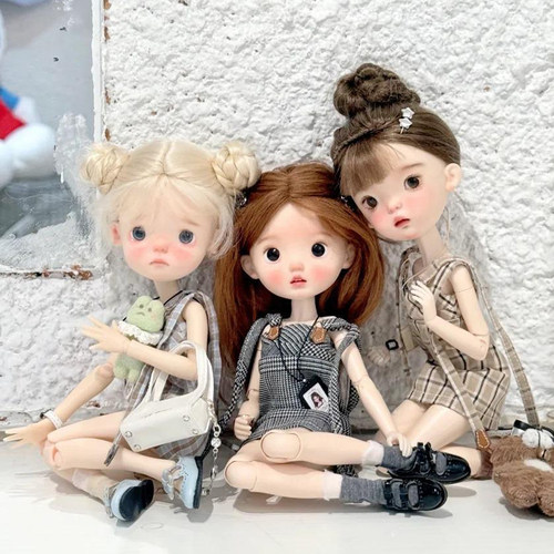 bjd娃娃bjd6分特体蓝豆豆&小P/&nimo尼莫萌小布sd娃ob24树脂素体 - 图0