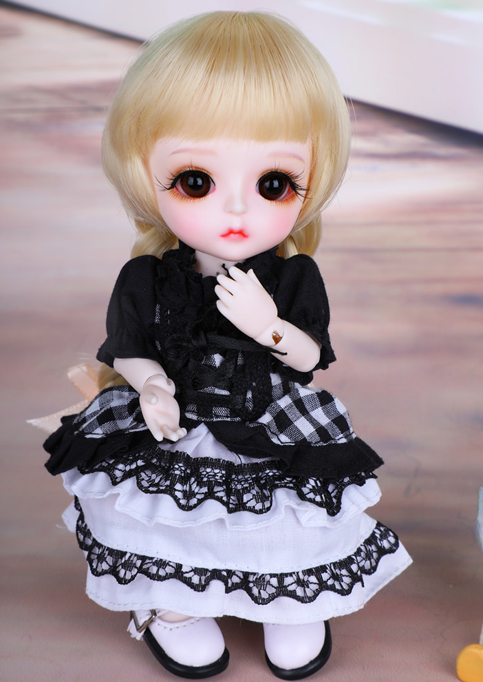 全套 现货闪发 送妆 BJD/ SD娃娃 bebe miu1/8分女 关节玩偶 doll - 图2