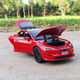 1/24 Tesla Model s alloy car model door opening sound and light return force simulation metal ornament toy car