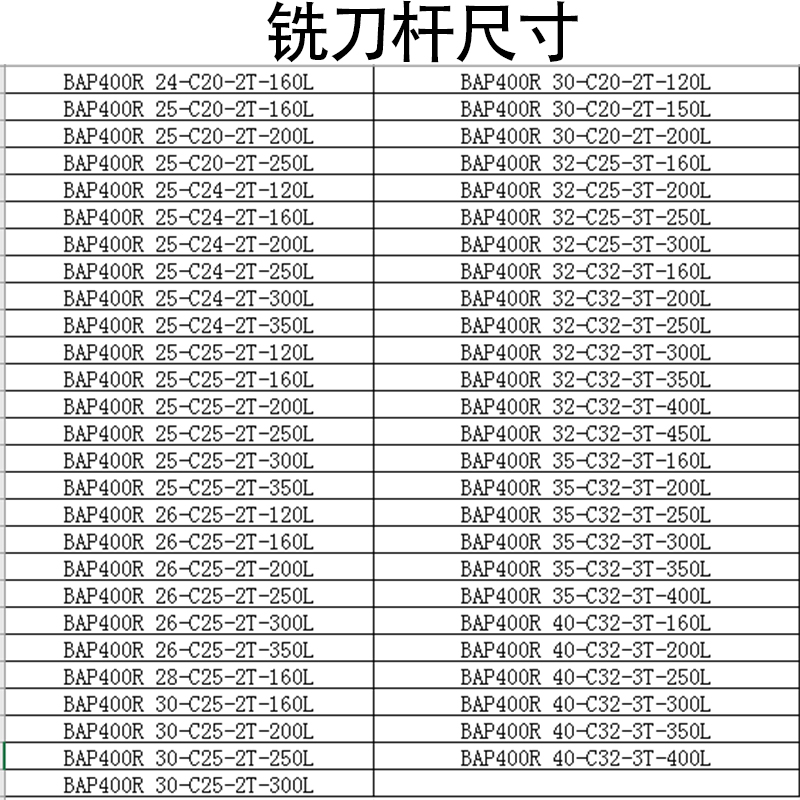 数控铣刀杆400R加硬25立铣加工中心端面26R0.8直角1604刀杆刀具