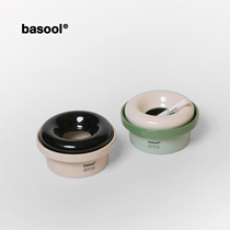 basool ashtray Geometry family small crowdsourced gift home with cover windproof folk hotel decoration