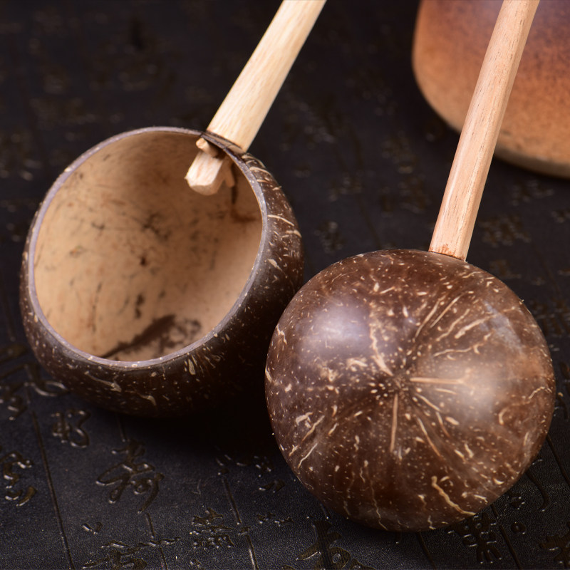 泰国天然椰子壳水瓢家用厨房舀水勺大号木瓢舀水舀米浇花专用容器,淘宝优惠券,粉丝福利购,淘宝优惠卷