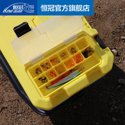 恒冠钓箱S9 S10内置增氧机海钓矶钓冰箱保温箱多功能钓鱼活饵虾箱 - 图0