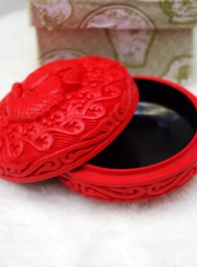 秀水雕漆盒首饰盒工艺品