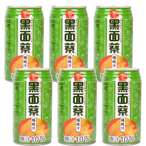 满6罐包邮  台湾原装进口饮料 黑面蔡杨桃汁340mL - 图3