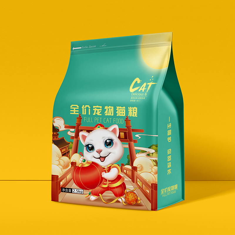 厂家现货通用狗粮猫粮袋铝箔密封八边封狗粮袋加印宠物食品包装袋 - 图2