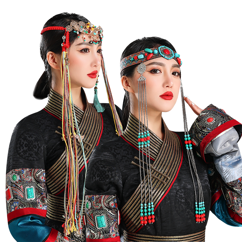 蒙古族银色复古做旧头饰民族风发饰品额头链子流苏高端舞蹈演出,淘宝优惠券,粉丝福利购,淘宝优惠卷