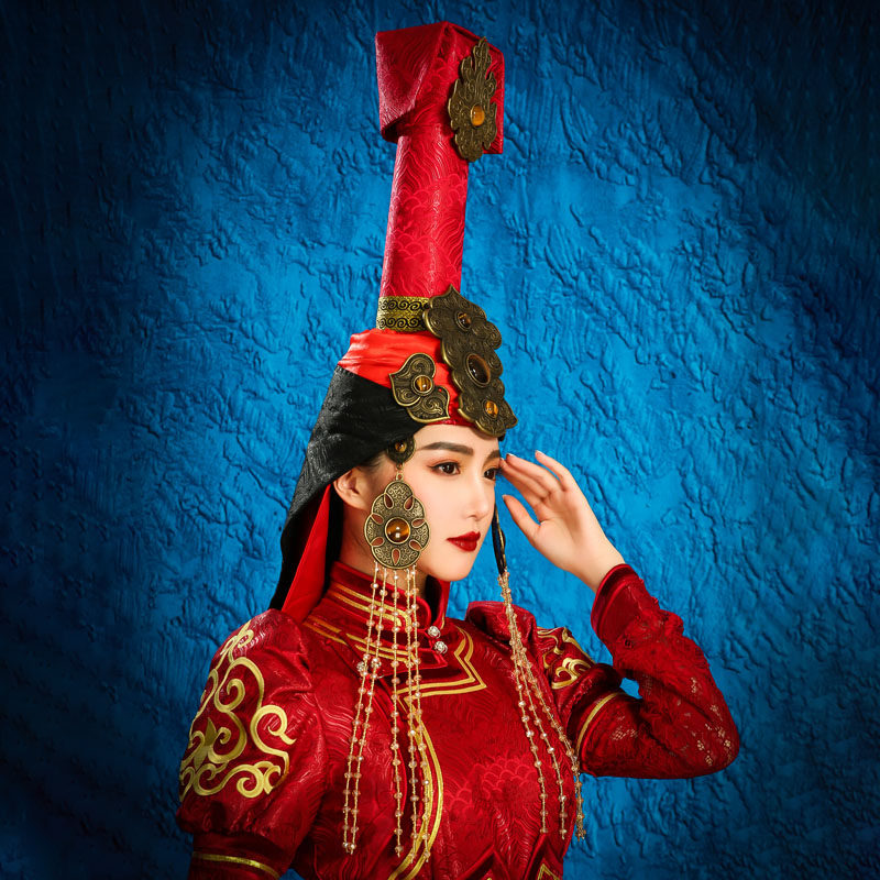 蒙古族帽子少数民族风复古造型头饰异域风情旅拍额饰婚礼新娘帽子,淘宝优惠券,粉丝福利购,淘宝优惠卷