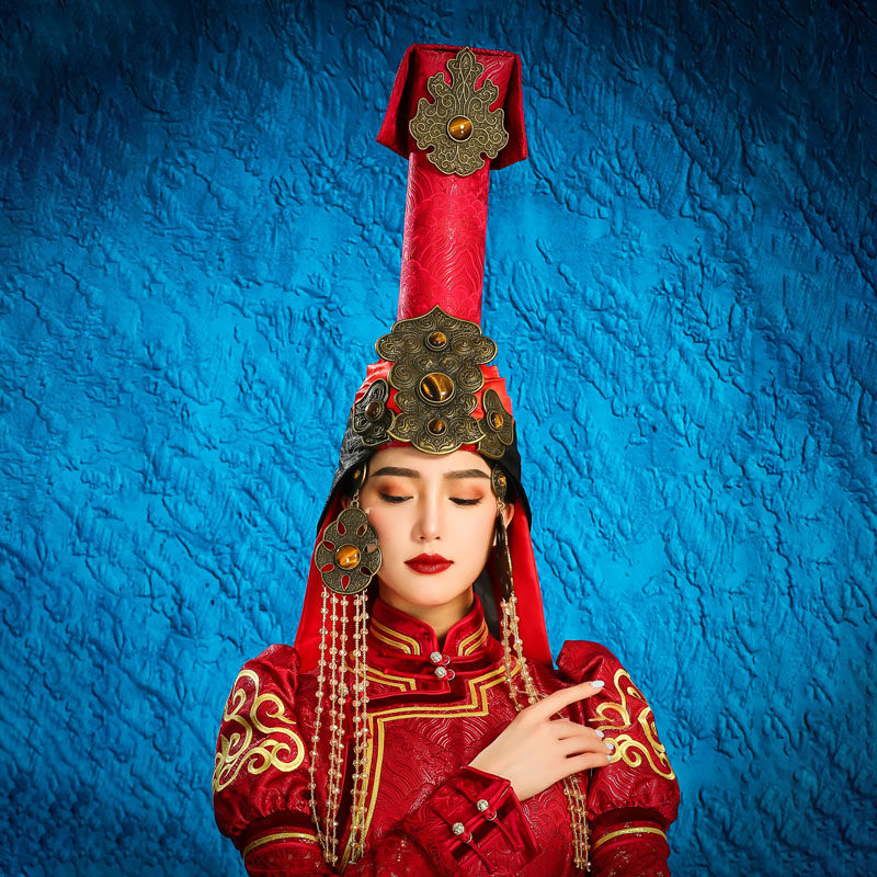 蒙古族帽子少数民族风复古造型头饰异域风情旅拍额饰婚礼新娘帽子,淘宝优惠券,粉丝福利购,淘宝优惠卷