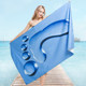 Quick-drying and absorbent hiturbo swimming bath towel with large sun protection