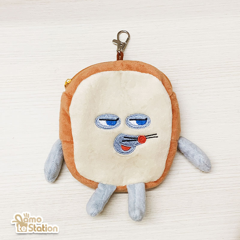 日本人气绘本面包小偷可爱毛绒收纳卡包零钱包帆布收纳袋卡通笔袋,淘宝优惠券,粉丝福利购,淘宝优惠卷