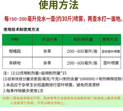 草铵膦果园荒地非耕地除马唐牛筋草小飞蓬杂草农药除草剂 - 图2
