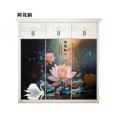 定制衣柜移门钢化玻璃衣橱推拉门定做壁柜滑动门衣帽间柜门隔断门 - 图1