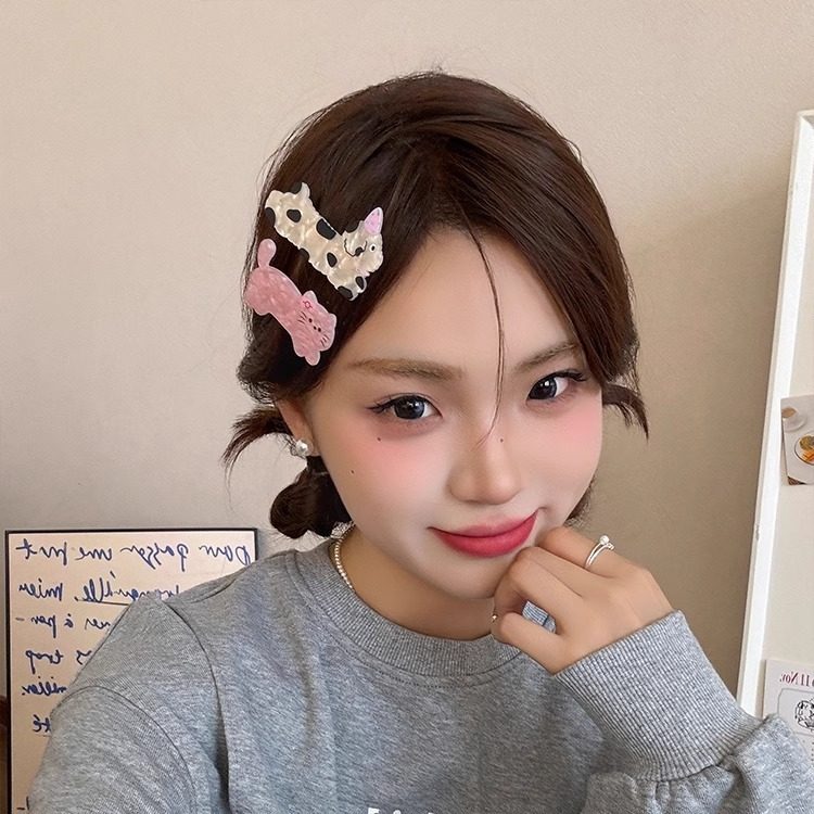 可爱卡通派对小狗猫咪发夹女侧边碎发刘海夹女孩鸭嘴夹子头饰发卡,淘宝优惠券,粉丝福利购,淘宝优惠卷