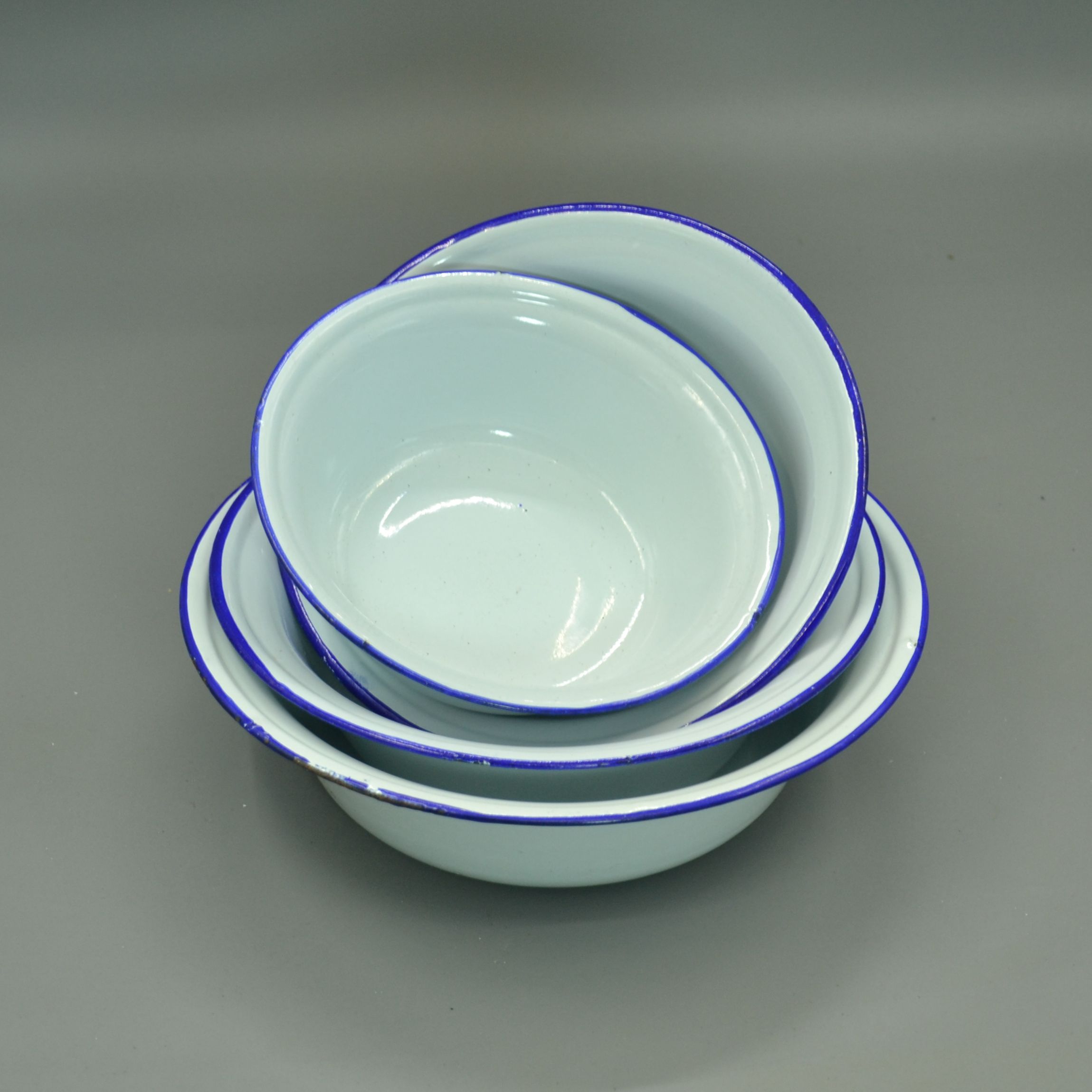 深型搪瓷碗 怀旧搪瓷饭盆老式盆子汤碗汤盆16-24cm多尺寸10只包邮 - 图3