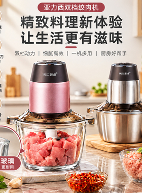 亚力西多功能小型打馅神器绞肉机