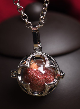 雕花镂空魔盒玻璃球罩长款礼物