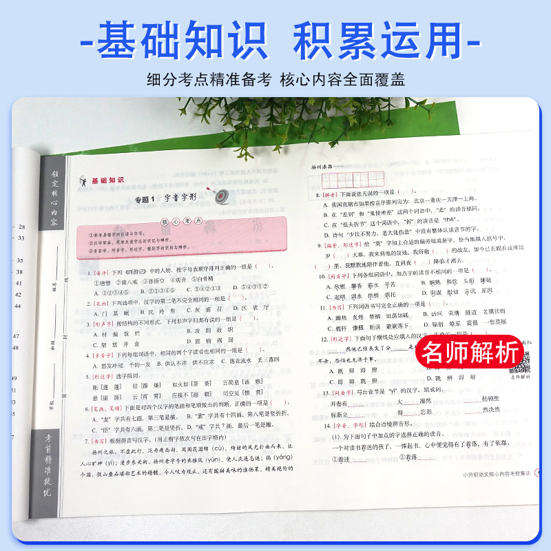 3本2024小升初语文数学英语核心内容考前集训68所名校直通车六年级小学毕业升学冲刺必刷卷真题卷小考必备专项训练试卷总复习资料-图1