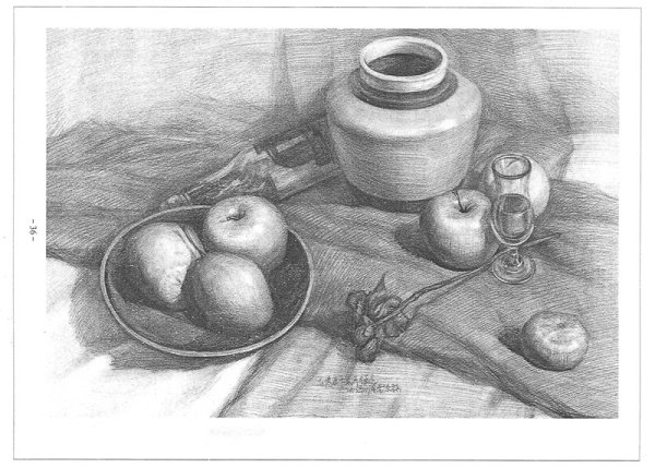 4册素描基础教程人物石膏几何体头像色彩静物