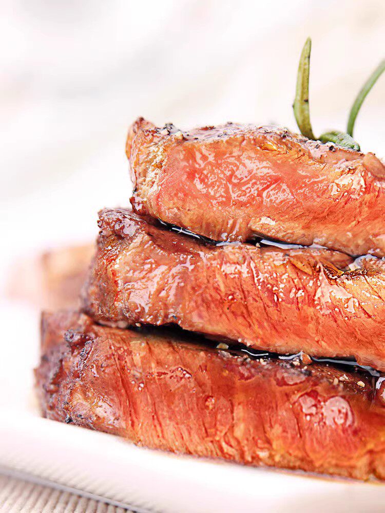 顶诺原肉整切西冷牛排130g家庭儿童新鲜牛肉