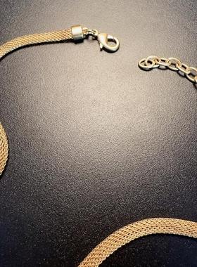 复古个性项链重工吊坠闪锆石软蛇骨链vintage夸张项链