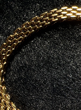 蛇骨手链链条复古表链手环18K镀金简约风欧式饰品