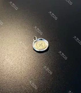 925银古币人头复古风吊坠