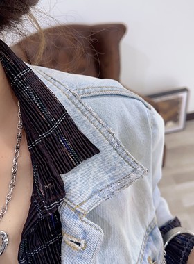 925纯银复古链条心形项链夸张大纯银饰品做旧吊坠颈链。