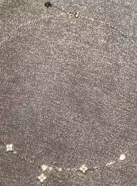 细闪四芒星项链女款2025新款高级感轻奢小众简约配饰星星锁骨链女