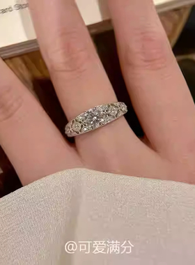 超闪！银色布布拉提蕾丝钻戒女小众设计布布风高级感锆石戒指送礼